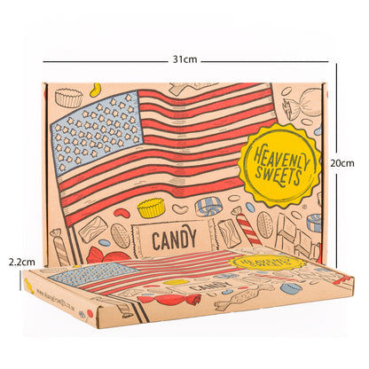American Vegetarian Candy Chocolate Sweets Gift Box Hamper