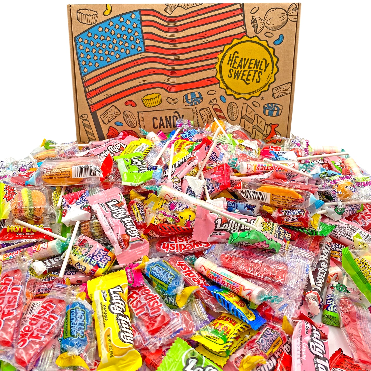 100+ Piece Miniatures American Party Candy Sweets Hamper