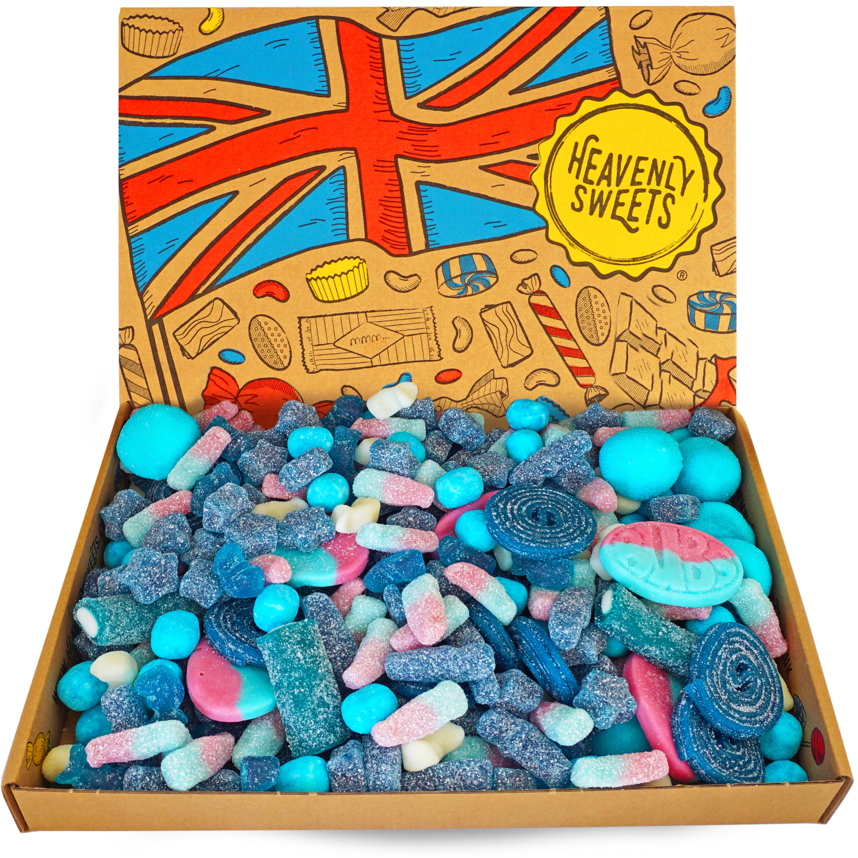 Pick 'n Mix Sweets Gift Box - Blue Sweets - Heavenly Sweets