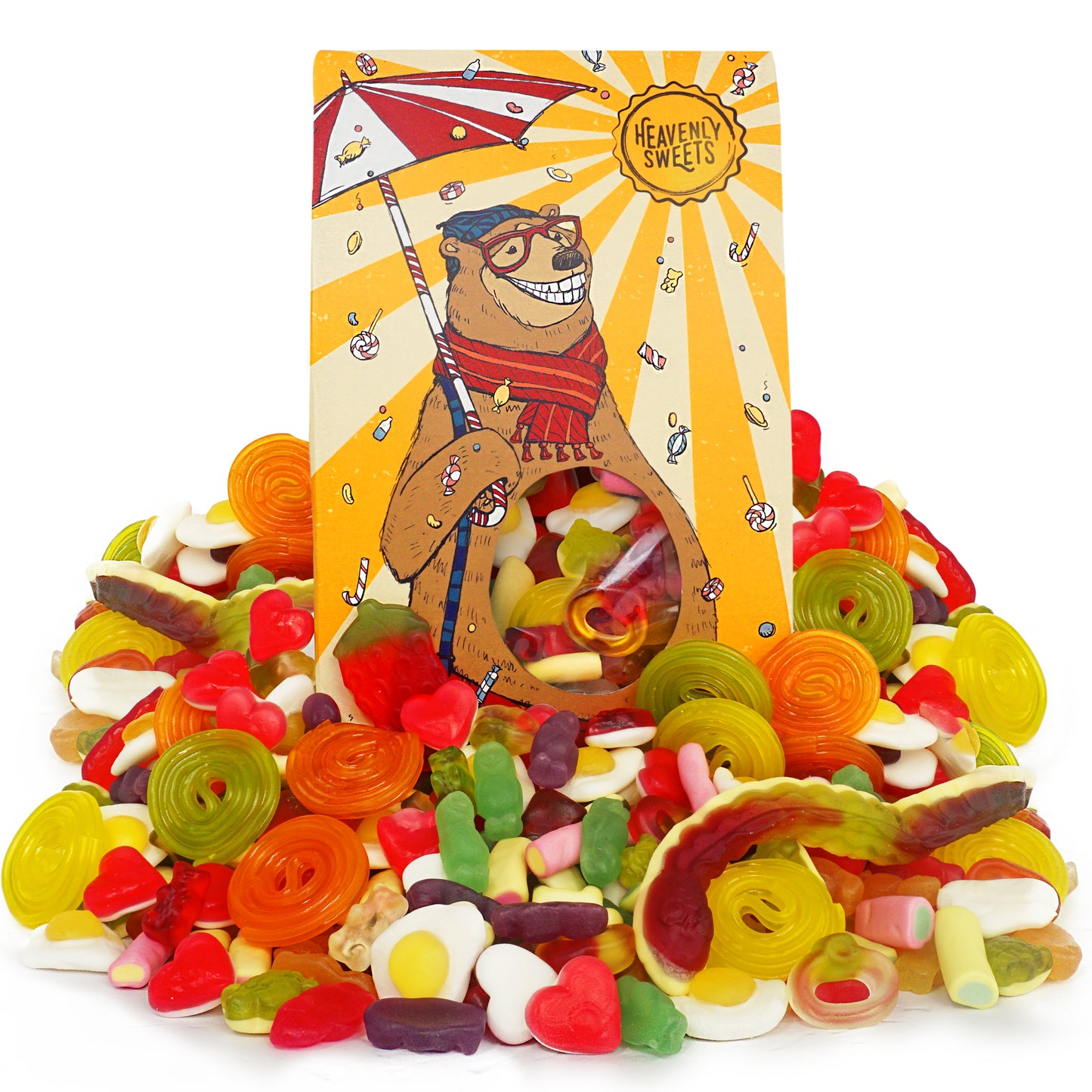 Jelly Pick and Mix Sweets Gift Box Selection 800g - Fathers Day & Birthday