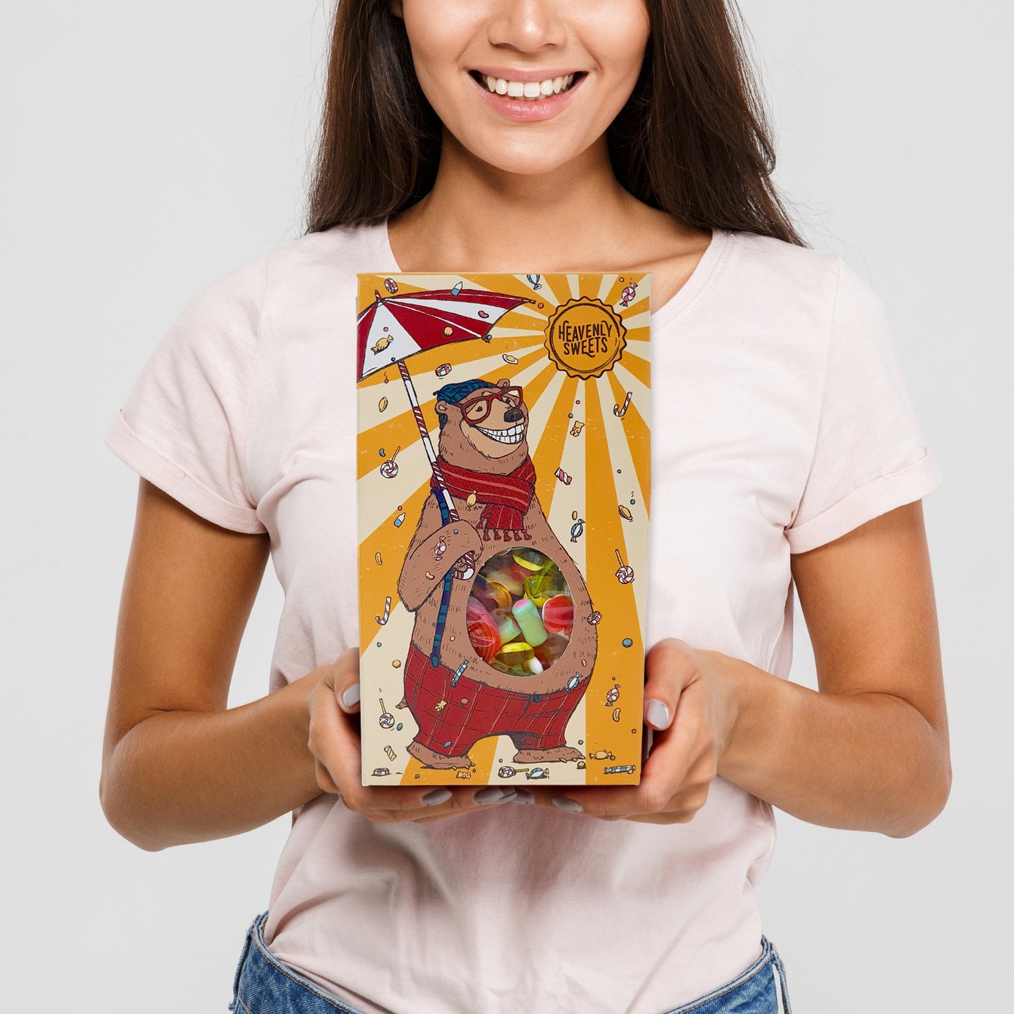Jelly Pick and Mix Sweets Gift Box Selection 800g - Fathers Day & Birthday