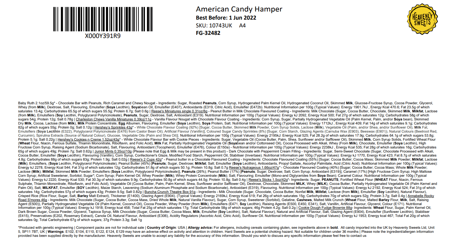 American Chocolate Hamper - Medium