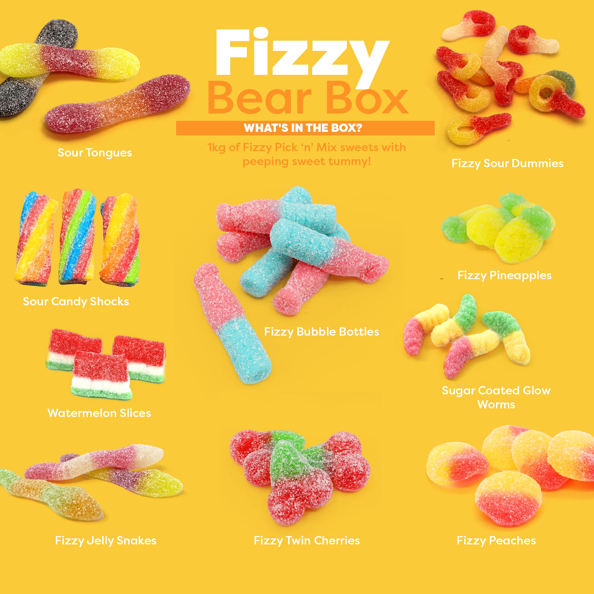 Fizzy Pick & Mix Bear Box