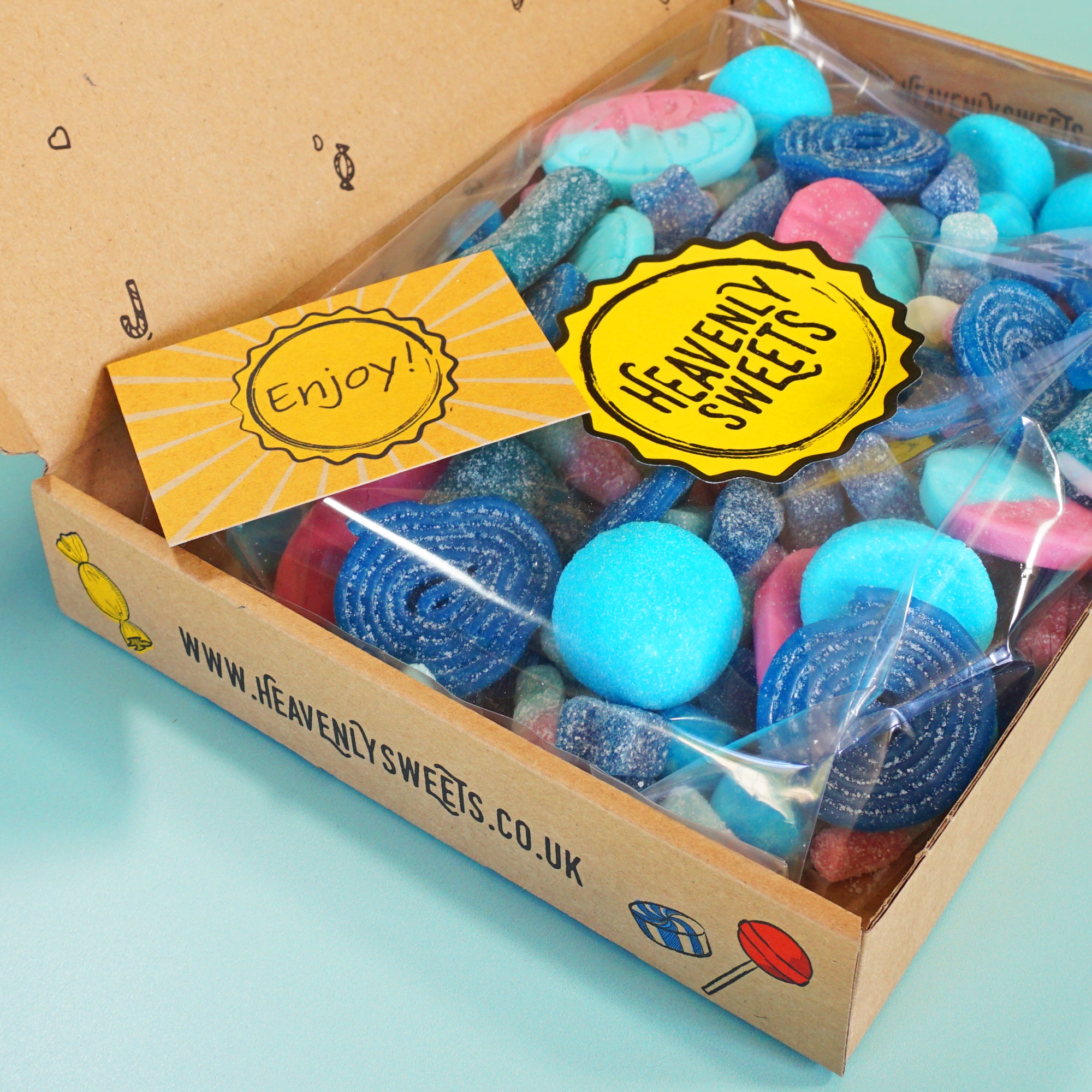 Pick 'n Mix Sweets Gift Box - Large Mixed Blue